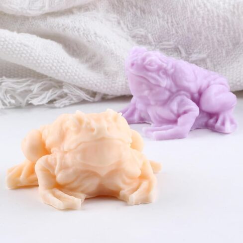 3D Frog Toad Candle Silicone Mold Toad Resin Casting Molds for Candle Making Aromatherapy Plaster Candles Polymer Clay Craft Home Decoration in Kuwait