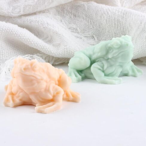 3D Frog Toad Candle Silicone Mold Toad Resin Casting Molds for Candle Making Aromatherapy Plaster Candles Polymer Clay Craft Home Decoration in Kuwait