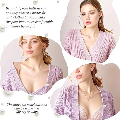 Removable Pearl Pins, 30 Sets No Need to Sew Pearl Buttons，Reusable Multipurpose Button Pins for Shirts, Dresses, Sweaters, Suspenders & DIY Crafts Bustle Clips for Wedding Dress Train in Saudi Arabia