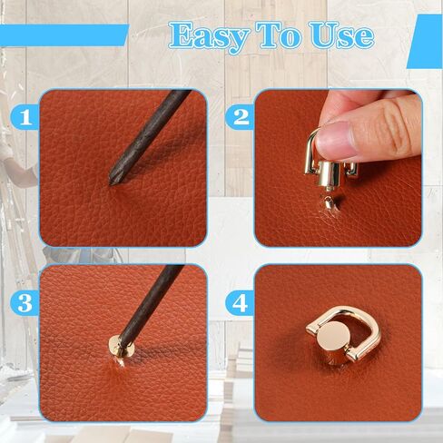 HPMJZ 6 PCS د حلقة مسمار أزرار رأس الكرة الذهب شقا الوجه الضخمة الزر مسمار المسمار الأزرار رأس الأزرار 360 درجة قابلة للدوران د لأجهزة حقيبة الأجهزة DIY الجلدية in Saudi Arabia