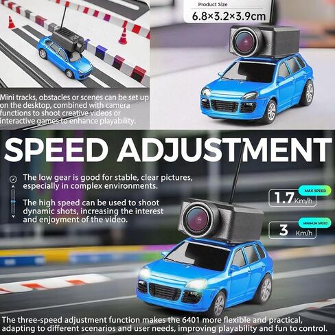 FPV RC Car with Camera, Remote Control SUV with Phone Mount, HD Live Video Stream, Carrying Case (Remote+APP Control Blue) in Saudi Arabia