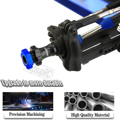 ترقيات عمود محرك أقراص محرك CVD جزء من 1/10 Slash Rustler Stampede VXL 4WD ، محولات محور الألومنيوم سداسي عشري 12 مم إلى 17 مم مع إزاحة 10 مم & #45 in Saudi Arabia
