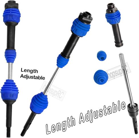 ترقيات عمود محرك أقراص محرك CVD جزء من 1/10 Slash Rustler Stampede VXL 4WD ، محولات محور الألومنيوم سداسي عشري 12 مم إلى 17 مم مع إزاحة 10 مم & #45 in Saudi Arabia