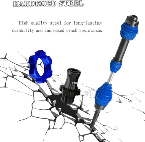 ترقيات عمود محرك أقراص محرك CVD جزء من 1/10 Slash Rustler Stampede VXL 4WD ، محولات محور الألومنيوم سداسي عشري 12 مم إلى 17 مم مع إزاحة 10 مم & #45 in Saudi Arabia