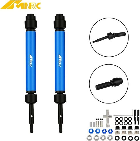 Adjustable 2Pcs Rear Driveshaft Kit for 1/10 Slash 2WD Drive Shaft Bandit Stampede Rustler Hoss VXL Series Upgrades Part Blue in Saudi Arabia