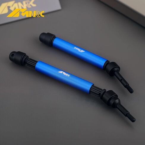 Adjustable 2Pcs Rear Driveshaft Kit for 1/10 Slash 2WD Drive Shaft Bandit Stampede Rustler Hoss VXL Series Upgrades Part Blue in Saudi Arabia