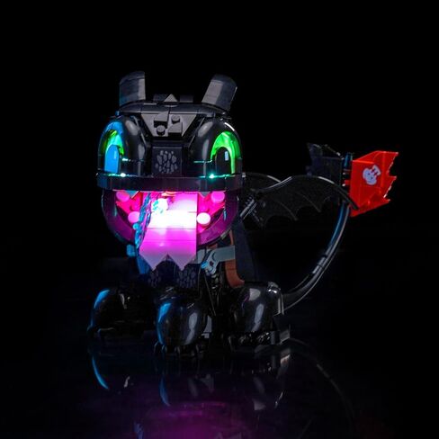 LED Lighting Compatible with Lego 10375 How to Train Your Dragon Toothless, Light Kit Compatible with Lego Icons Toothless 10375, NOT Included The Model Set - JUST Lights in Saudi Arabia