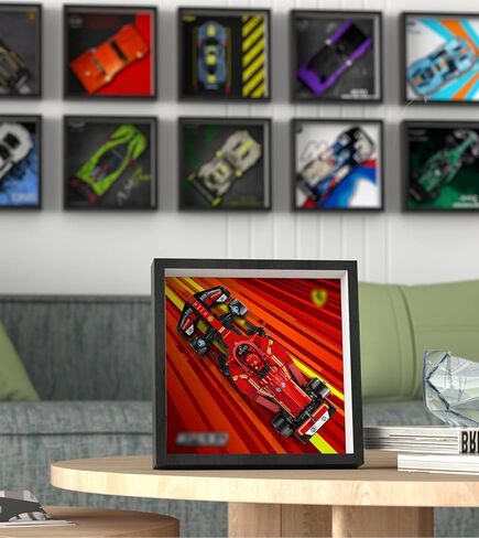 WETCEAOM DISLAY WALDBOARD FOR LEGO Speed ​​Champions BWT ALPINE F1 TEAM A524 RACE CAR 77248 ، متوافقة مع LEGO CAR WALL MOUNT LOPIS (نموذج غير متضمن) in Kuwait
