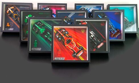 WETCEAOM DISLAY WALDBOARD FOR LEGO Speed ​​Champions BWT ALPINE F1 TEAM A524 RACE CAR 77248 ، متوافقة مع LEGO CAR WALL MOUNT LOPIS (نموذج غير متضمن) in Kuwait