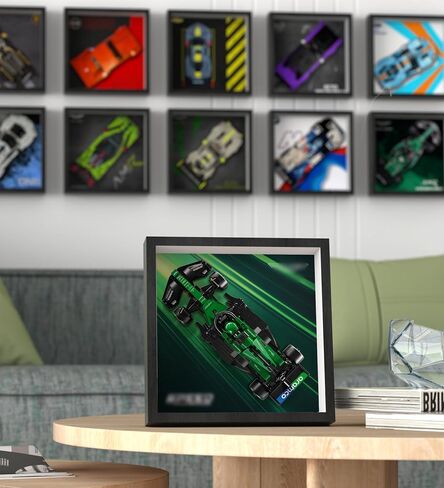 WETCEAOM Display Wallboard for Lego Speed Champions BWT Alpine F1 Team A524 Race Car 77248, Compatible with Lego Car Wall Mount Display Frame Lover (Model Not Included) in Saudi Arabia