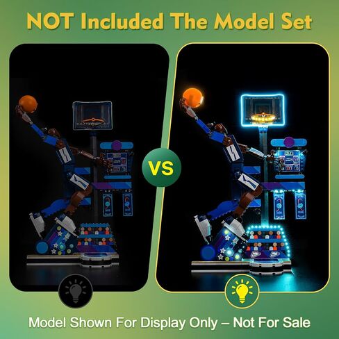 Light kit Compatible with Lego 43010 Nike Slam Dunk - No Model Only Light, LED Lighting Accessories Compatible with Lego Nike Slam Dunk (Standard Version) in Saudi Arabia