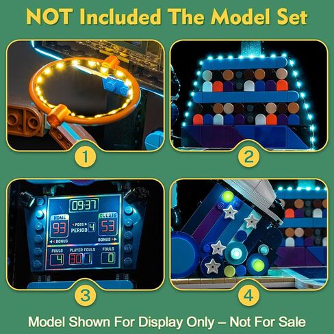Light kit Compatible with Lego 43010 Nike Slam Dunk - No Model Only Light, LED Lighting Accessories Compatible with Lego Nike Slam Dunk (Standard Version) in Saudi Arabia
