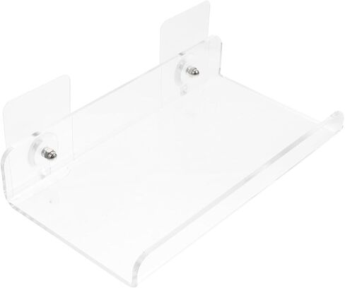 Uonlytech Acrylic Display Shelf للألبوم حامل سجل مثبت على الحائط تخزين متعدد الاستخدامات للكتب والصور 24 طولًا تسهيل التثبيت للديكور المنزلي in Kuwait