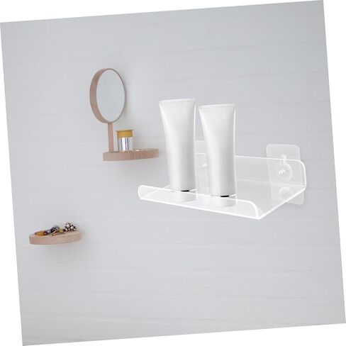 Uonlytech Acrylic Display Shelf للألبوم حامل سجل مثبت على الحائط تخزين متعدد الاستخدامات للكتب والصور 24 طولًا تسهيل التثبيت للديكور المنزلي in Kuwait