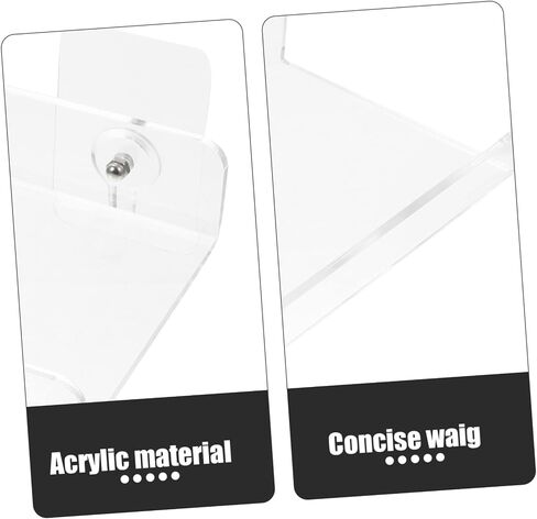 Acrylic Wall Book Display Rack Versatile Album Holder for Photos and Cards Easy Wall-Mounted Design for Home and Store Decor in Saudi Arabia
