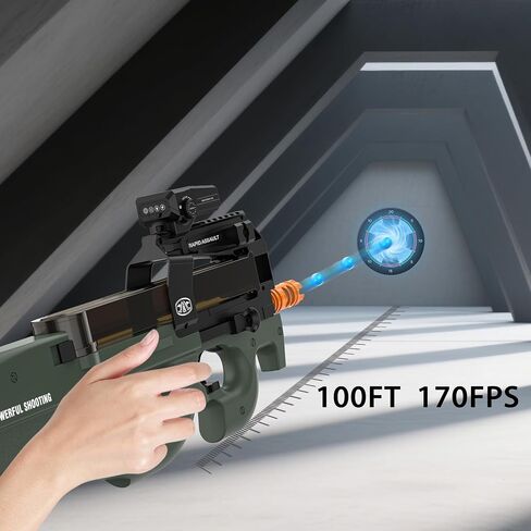 Gel Ball Blaster Toy Gun ، الكامل/شبه التلقائي ، 170 إطارًا في الثانية ، 12RPs ، 100 قدم ، مسدس جل splat ، Orby Gun لألعاب الفناء الخلفي in Saudi Arabia