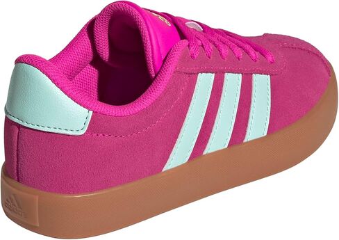 adidas Vl Court 3.0 Lace-Up Sneaker, Pink Fusion/White/Grey, 5.5 US Unisex Big Kid in Saudi Arabia