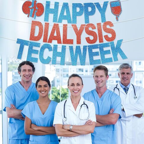 Banner Happy Dialsis Tech Week - لا يوجد DIY Glitter Dialiter Dialitis Tech Week Decorations Party Dialsis Week Week Homts in Kuwait