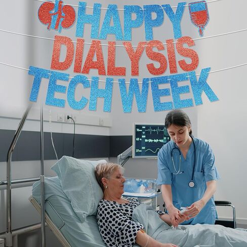 Banner Happy Dialsis Tech Week - لا يوجد DIY Glitter Dialiter Dialitis Tech Week Decorations Party Dialsis Week Week Homts in Kuwait