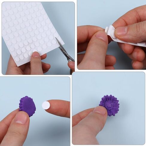1000pcs Foam Dots 2mm and 1mm Thick Double-Sided Round Adhesive 3D Craft Foam Tape for Scrapbooking Mini Foams Stickers for Art Crafts DIY Handmade Card Making in Kuwait