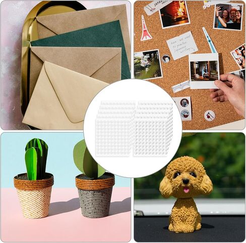 1000pcs Foam Dots 2mm and 1mm Thick Double-Sided Round Adhesive 3D Craft Foam Tape for Scrapbooking Mini Foams Stickers for Art Crafts DIY Handmade Card Making in Kuwait