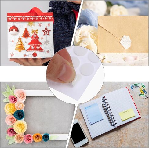 1000pcs Foam Dots 2mm and 1mm Thick Double-Sided Round Adhesive 3D Craft Foam Tape for Scrapbooking Mini Foams Stickers for Art Crafts DIY Handmade Card Making in Kuwait