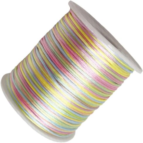 1.0mm × 100 ياردة الجزء المصبوغ بنقص النايلون المصنف لخيط الديكور الصيني لوكيل المحظوظين القشرة المزيائية المزيفة صداقة الصداقة صنع المجوهر in Kuwait