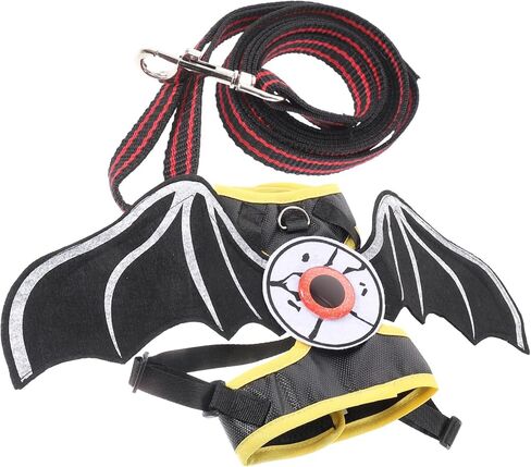 1set Cat Walking Leash Costume Kit for Halloween Cat Leash Stylish Pet Vest for Outdoor Adventures in Saudi Arabia