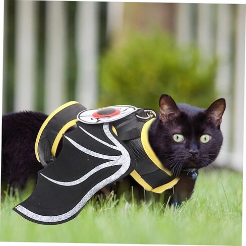1set Cat Walking Leash Costume Kit for Halloween Cat Leash Stylish Pet Vest for Outdoor Adventures in Saudi Arabia