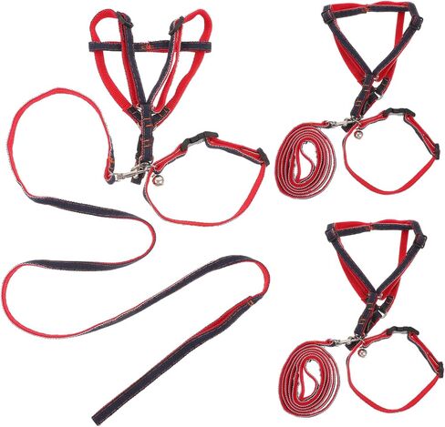 MERRYHAPY 3pcs Pet Hauling Cable Dog Traction Rope Small Breed Harness Dog Safe Christmas Party in Saudi Arabia