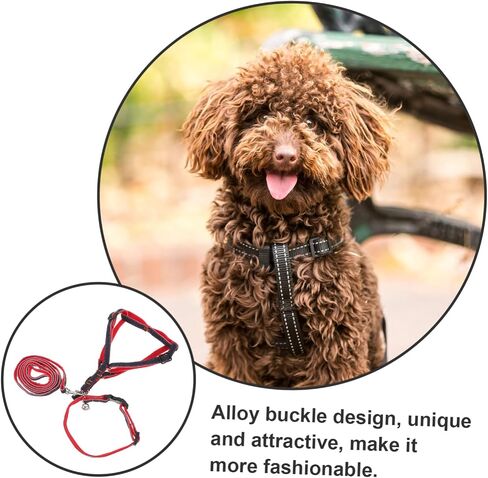 MERRYHAPY 3pcs Pet Hauling Cable Dog Traction Rope Small Breed Harness Dog Safe Christmas Party in Saudi Arabia
