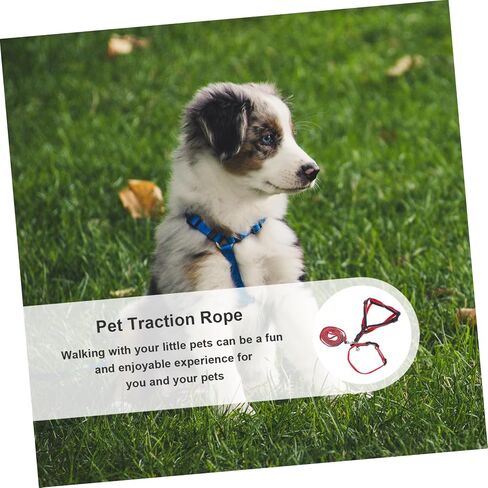 MERRYHAPY 3pcs Pet Hauling Cable Dog Traction Rope Small Breed Harness Dog Safe Christmas Party in Saudi Arabia