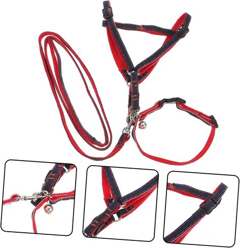 MERRYHAPY 3pcs Pet Hauling Cable Dog Traction Rope Small Breed Harness Dog Safe Christmas Party in Saudi Arabia