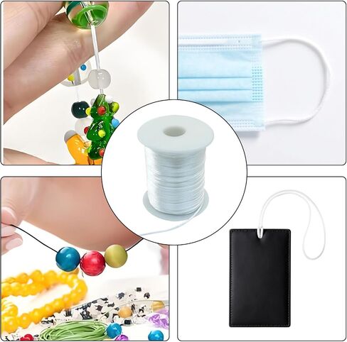Zorfeter 2 mm x 330 Feet Satin Nylon Cord, Silky Smooth String Rattail for Jewelry Making Bracelet Necklaces, Beading Thread for Macrame Kumihimo Chinese Knot Craft(Black) in Saudi Arabia