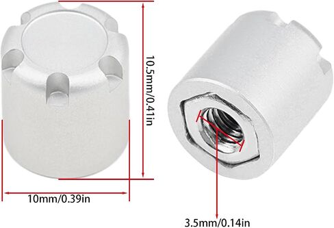4PCS RC M4 Wheel Hex Nuts with Tools,CNC Aluminum RC Car Dustproof Wheel Rim Center Cap Hub Suit for TRX4 Axial SCX10 Redcar D90 Tamiya Etc 1/10 RC Crawler Car Upgrades (Black) in Kuwait