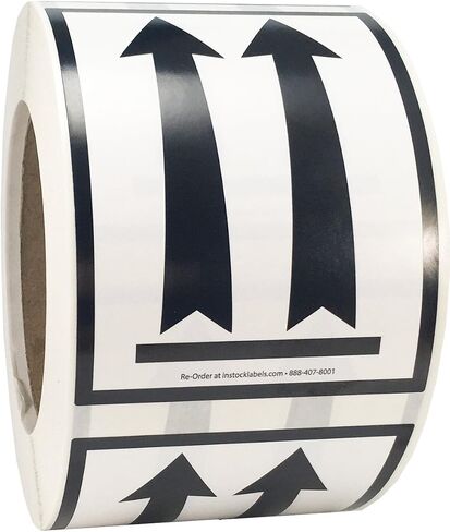 Air Specialty Black Arrows Up Labels 3 x 4 Inch 500 Adhesive Stickers in Saudi Arabia