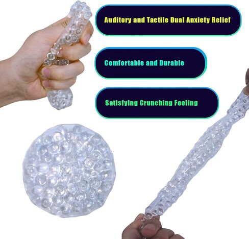 ASMR Toys, Crunchy Stress Ball, Squishy Fidget Toys for Adults and Kids, Auditory and Tactile Dual Anxiety Relief Sensory Toy Stress Ball in Saudi Arabia