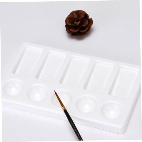 3Pcs Color Mixing Palette Rectangle Paint Tray for Watercolor Pigment Mixing Lightweight Portable for Artists and DIY Crafts in Saudi Arabia