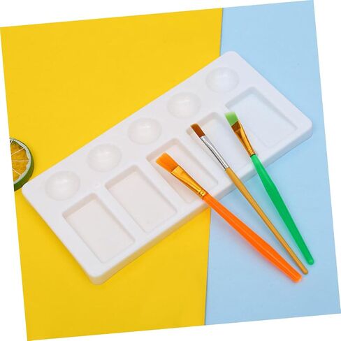 3Pcs Color Mixing Palette Rectangle Paint Tray for Watercolor Pigment Mixing Lightweight Portable for Artists and DIY Crafts in Saudi Arabia