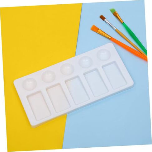 3Pcs Color Mixing Palette Rectangle Paint Tray for Watercolor Pigment Mixing Lightweight Portable for Artists and DIY Crafts in Saudi Arabia