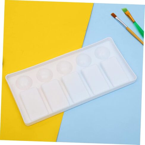 3Pcs Color Mixing Palette Rectangle Paint Tray for Watercolor Pigment Mixing Lightweight Portable for Artists and DIY Crafts in Saudi Arabia