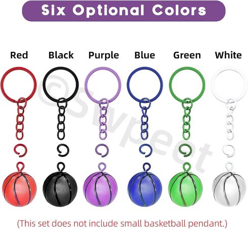 SWPEET 372PCS 6 COLORS 25MM - 1INCH KEY BRING RINGS KIT ، تتضمن حلقات مفاتيح 72 ٪ 25 ملم مع سلسلة ، حلقة الوثب المفتوحة 150pcs و 150pcs دبابيس العين المسمار لحرف DIY وصنع المجوهرات in Saudi Arabia