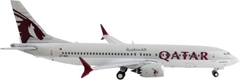 GeminiJets GJQTR2210 Qatar Airways Boeing 737 MAX 8 A7-BSC; Scale 1:400 in Saudi Arabia