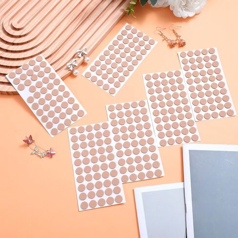 300pcs بقع أذن للأقراط ، ملصقات قرط مقاومة للماء 10 مم للأقراط الثقيلة ، بقع الأذن ذاتية اللصق ، لدعم دبوسات القرط الثقيلة ، لون البشرة in Saudi Arabia