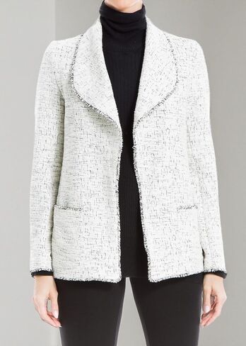Max Studio Women's Tweed Drape Jacket with Pockets in Saudi Arabia