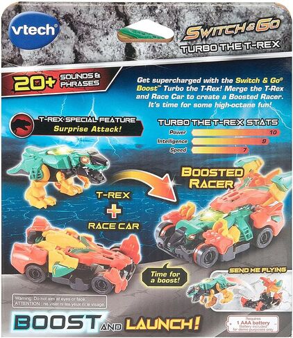 VTech Switch and Go Boost Turbo The T-Rex Transforming Dino in Saudi Arabia