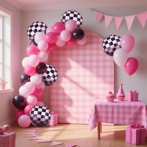 Race Car Balloon Bundle Checkered Balloons Blue Black Latex Balloon Boy One Happy 1st 2nd Vintage Two Fast Theme Fast One Race Car Birthday Party Decor Supplies 20 Pcs Kit in Saudi Arabia