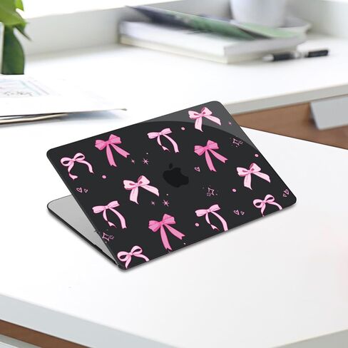 MOSISO Compatible with MacBook Air 13 inch Case 2025 2024 2023 2022 M4 A3240 M3 A3113 M2 A2681, Star Bowknots Plastic Hard Shell&Keyboard Cover&Screen Film for MacBook Air 13.6 inch Case, Transparent in Saudi Arabia