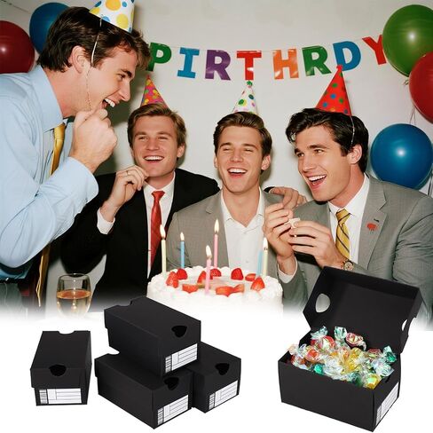36pcs Mini Shoe Gifts Boxes, Black Sports Theme Party Gifts Box Small Gift Case Small Sneaker Boxes Party Favor Box for Cookies Snacks Candies in Saudi Arabia
