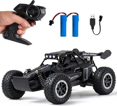سيارات التحكم عن بعد RC CARS 1:16 جميع التضاريس Monster Truck LED LED HELDHOLS ، Outdoor 2WD OFF ROAD HOPBY RC 2.4GHz HIGH ، 20 KM/H RC CAR TOYS GIFT FOR KIDS BOYS 3 4 5-12 (Black) in Kuwait